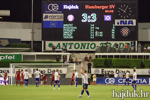 Hajduk - HSV 3:3