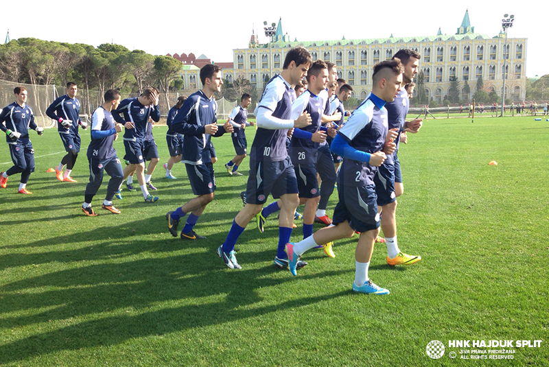 Jutarnji trening, Antalya 21. siječnja