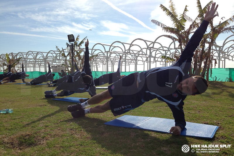 Jutarnji trening, Antalya 24. siječnja