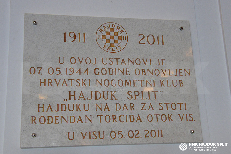 Obilježavanje 70. godišnjice obnove Hajduka!