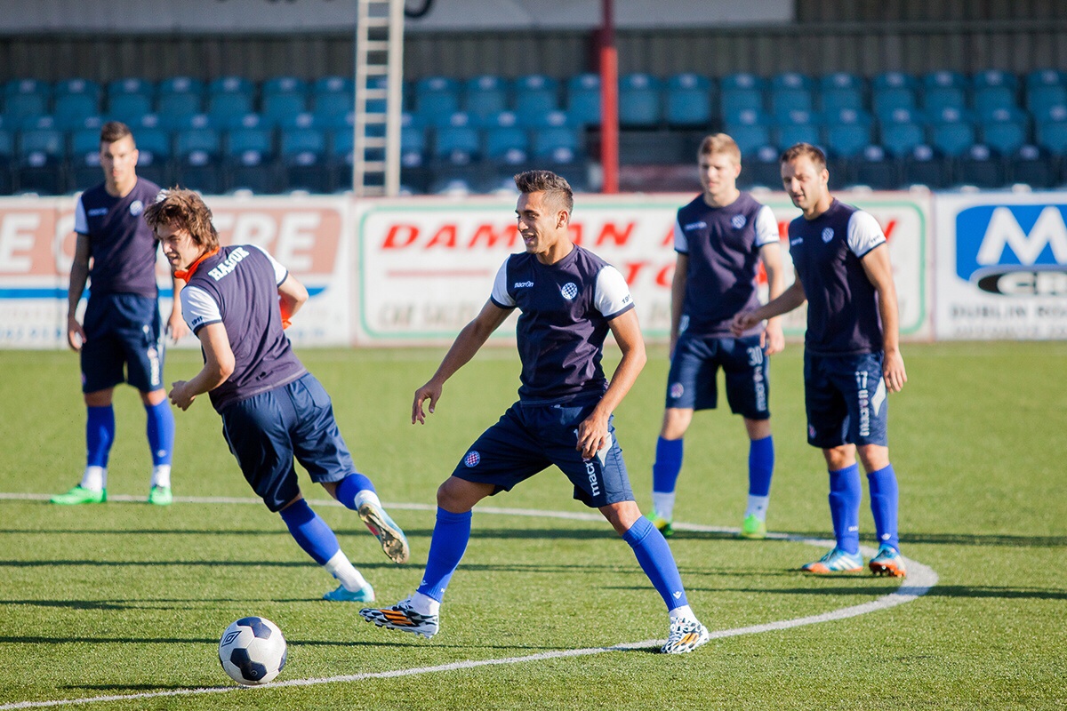 Hajdukovci trenirali na Oriel Parku