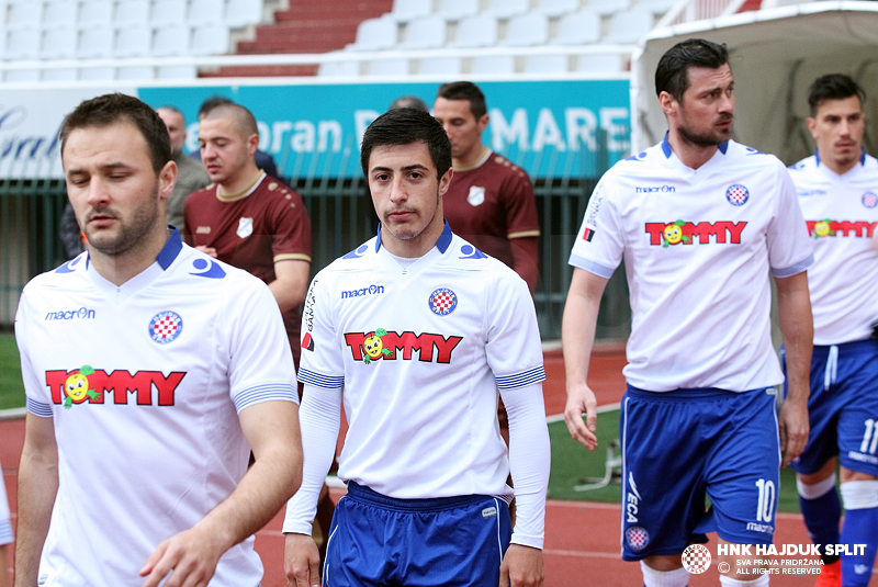 Football shirt soccer FC Hajduk Split Home 2013/2014 Macron Jersey Iluridze  #11