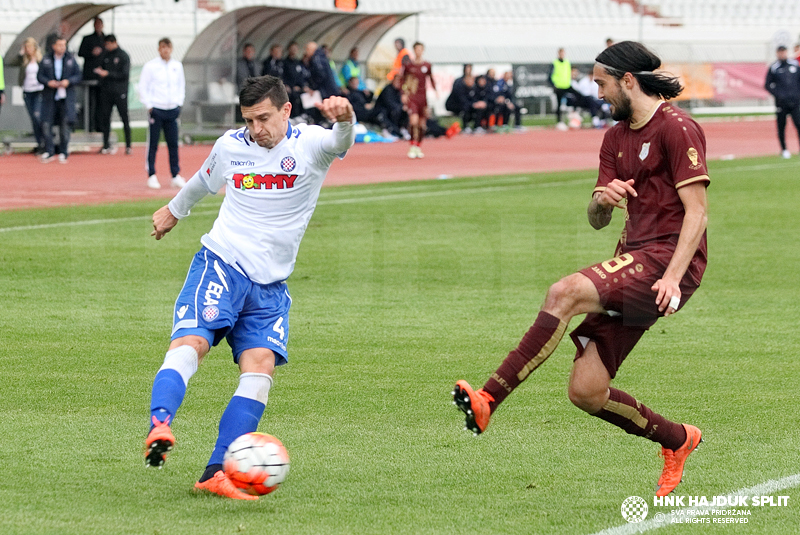 HAJDUK - RIJEKA 1:2 KRAJ! Rijeka uzela velika tri boda na Poljudu! Labrović  junak Bijelih! - Novi list