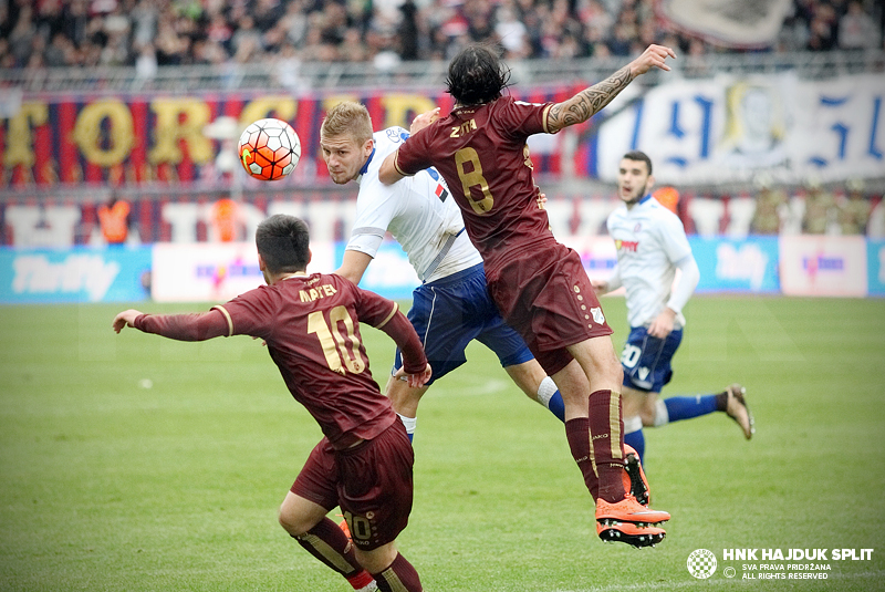 HAJDUK - RIJEKA 1:2 KRAJ! Rijeka uzela velika tri boda na Poljudu! Labrović  junak Bijelih! - Novi list