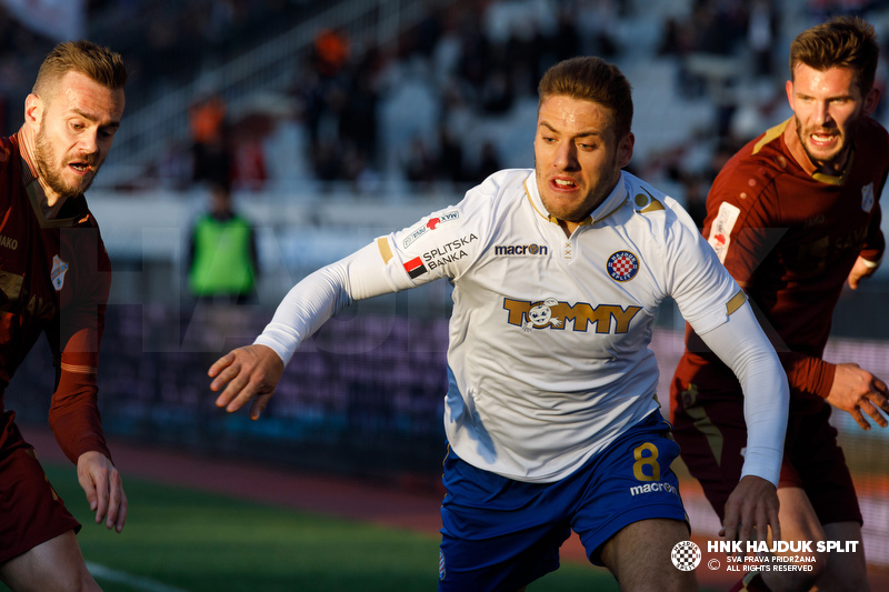 Rijeka, Croatia. 24th May, 2023. Players of Hajduk Split celebrate