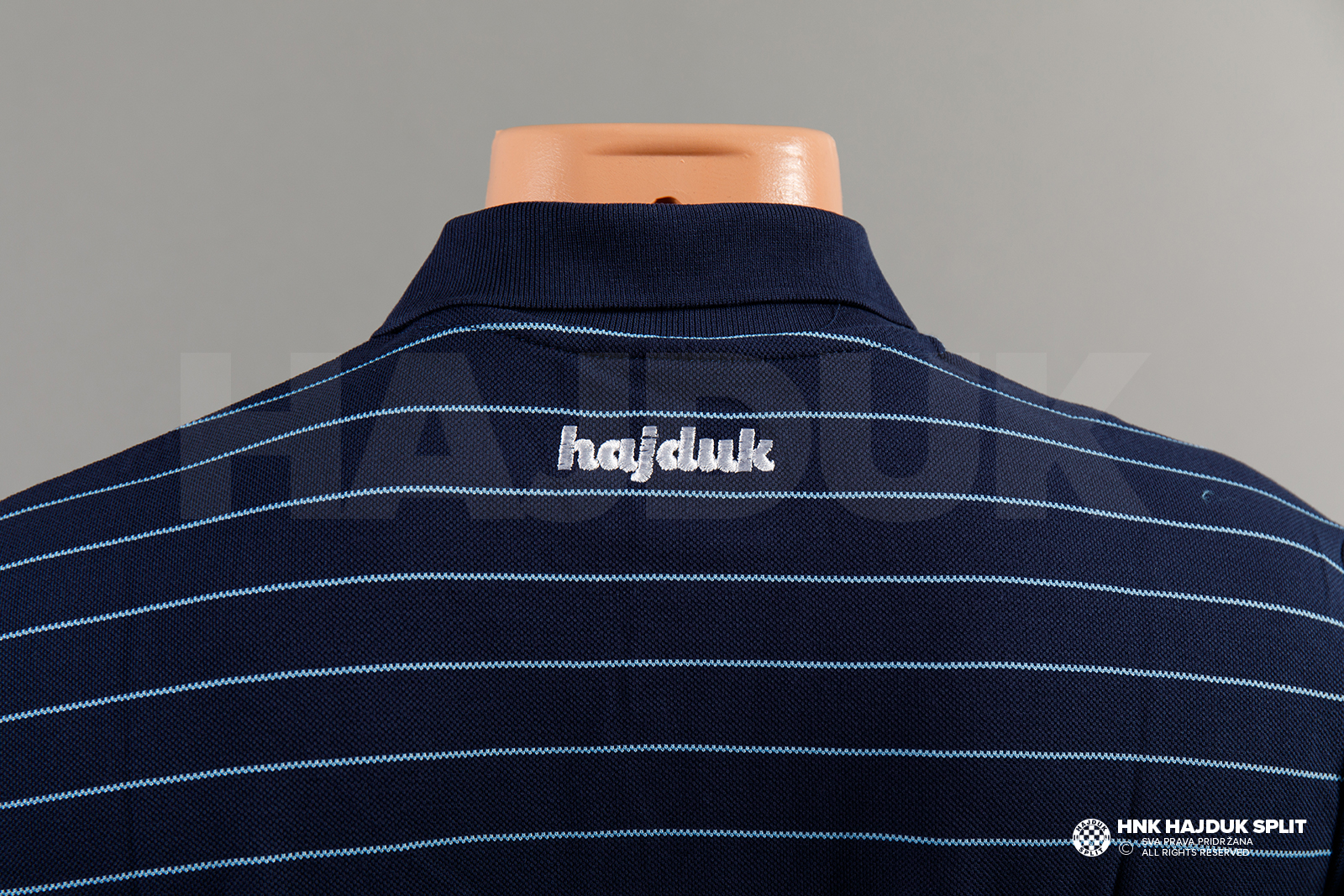 Hajduk Split Polo Jersey Navy Macron Hajduk Travel Staff Polo Shirt Size M  - 3XL