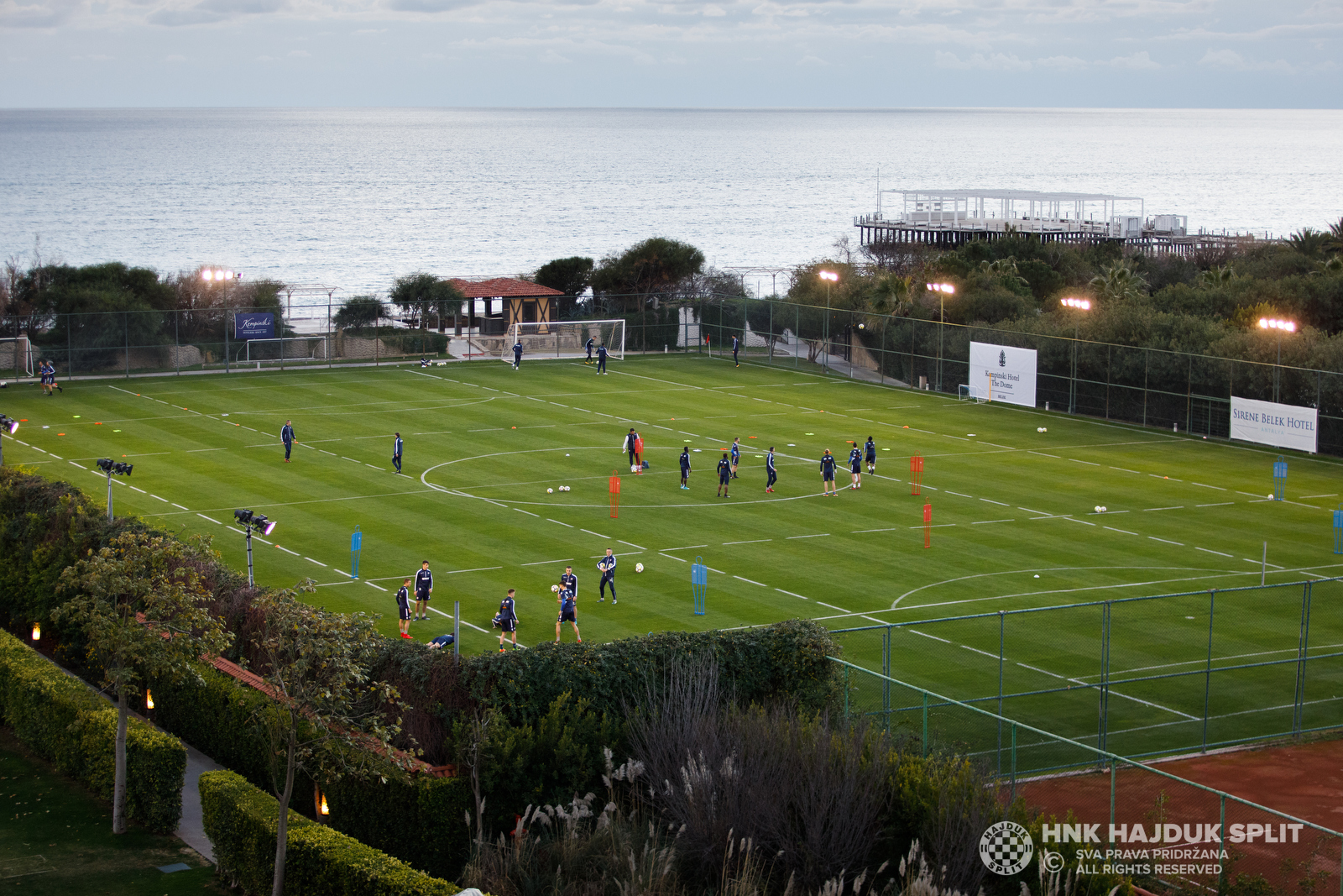 Belek, 17. siječnja: Poslijepodnevni trening