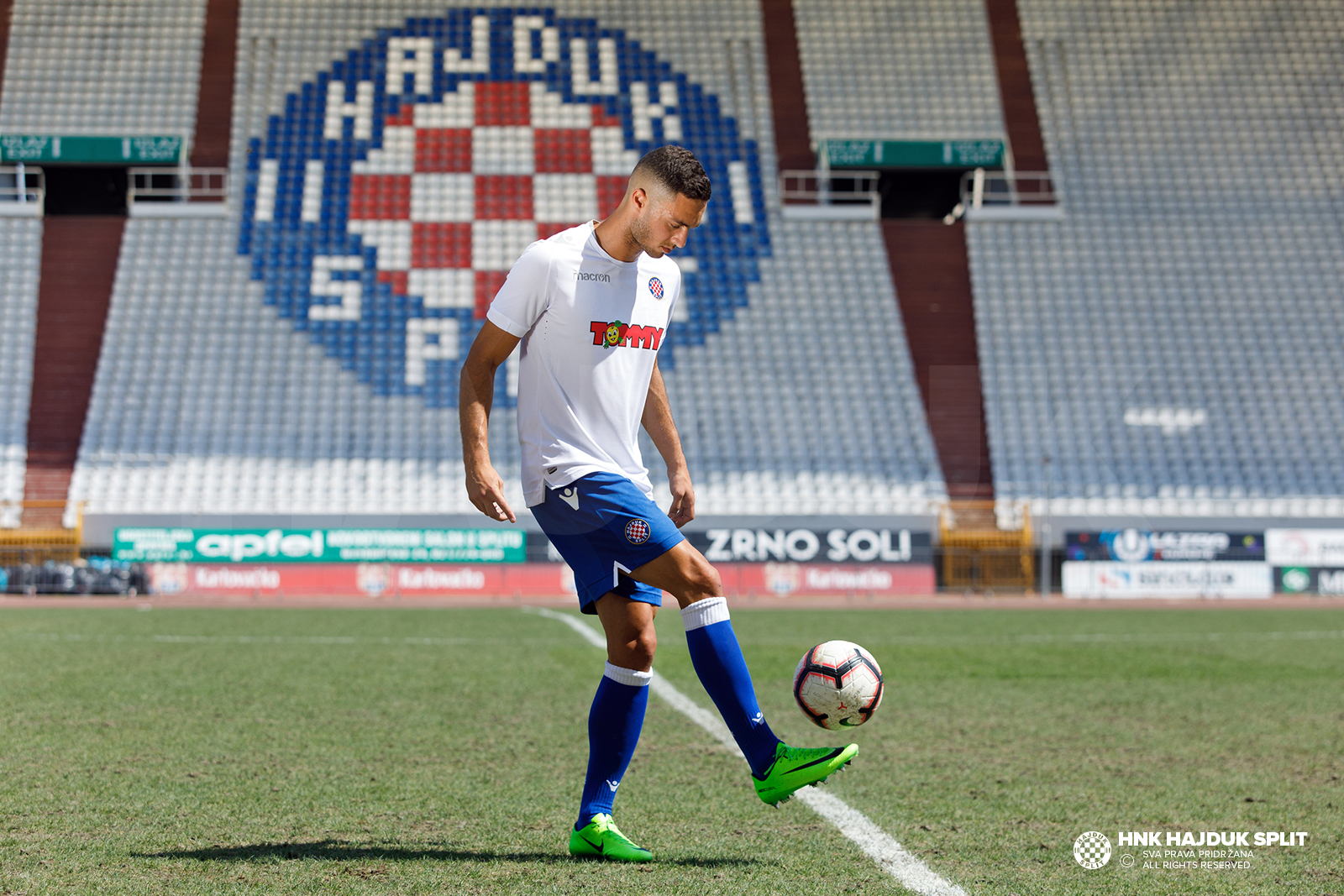 Bassel Zakaria Jradi of Hajduk Split in action during the Croatian