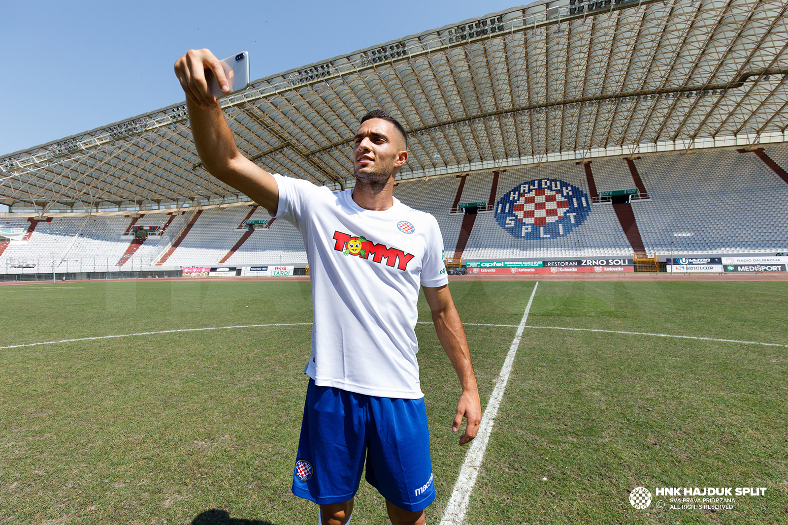 Bassel Zakaria Jradi of Hajduk Split in action during the Croatian