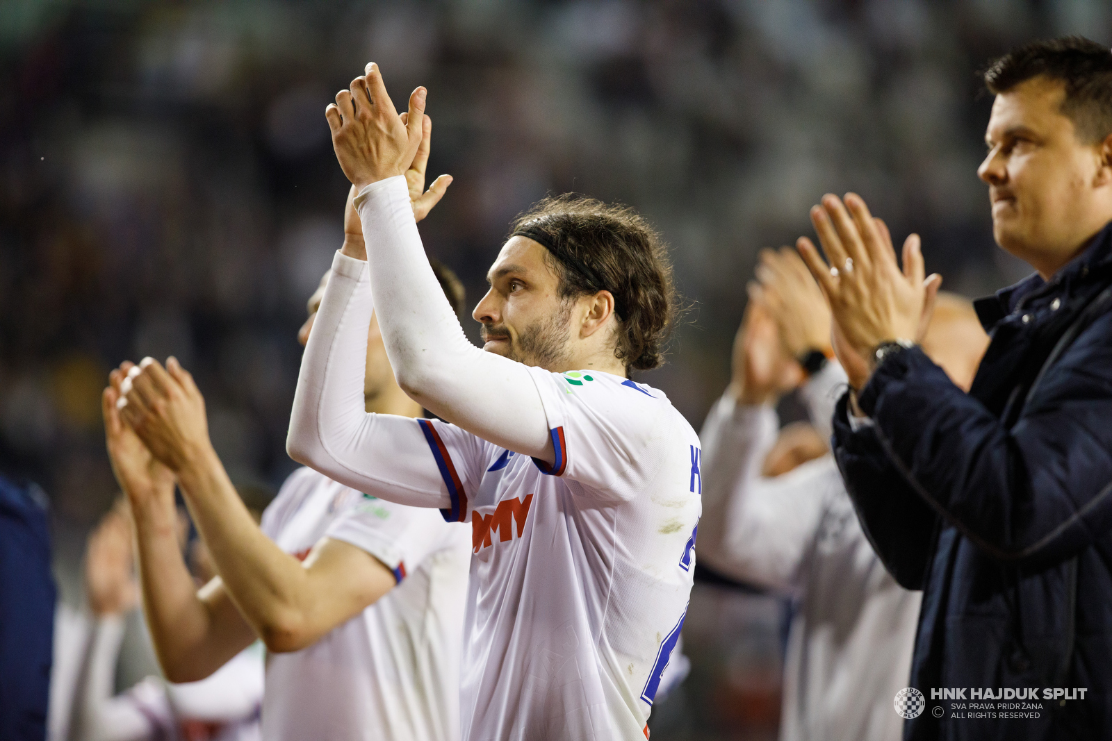 HNK Hajduk Split on X: Kraj prvog dijela na Poljudu: Hajduk - Gorica 1:0.  Ajmo Bijeli! 💪💪💪❤️💙 #samohajduk  / X