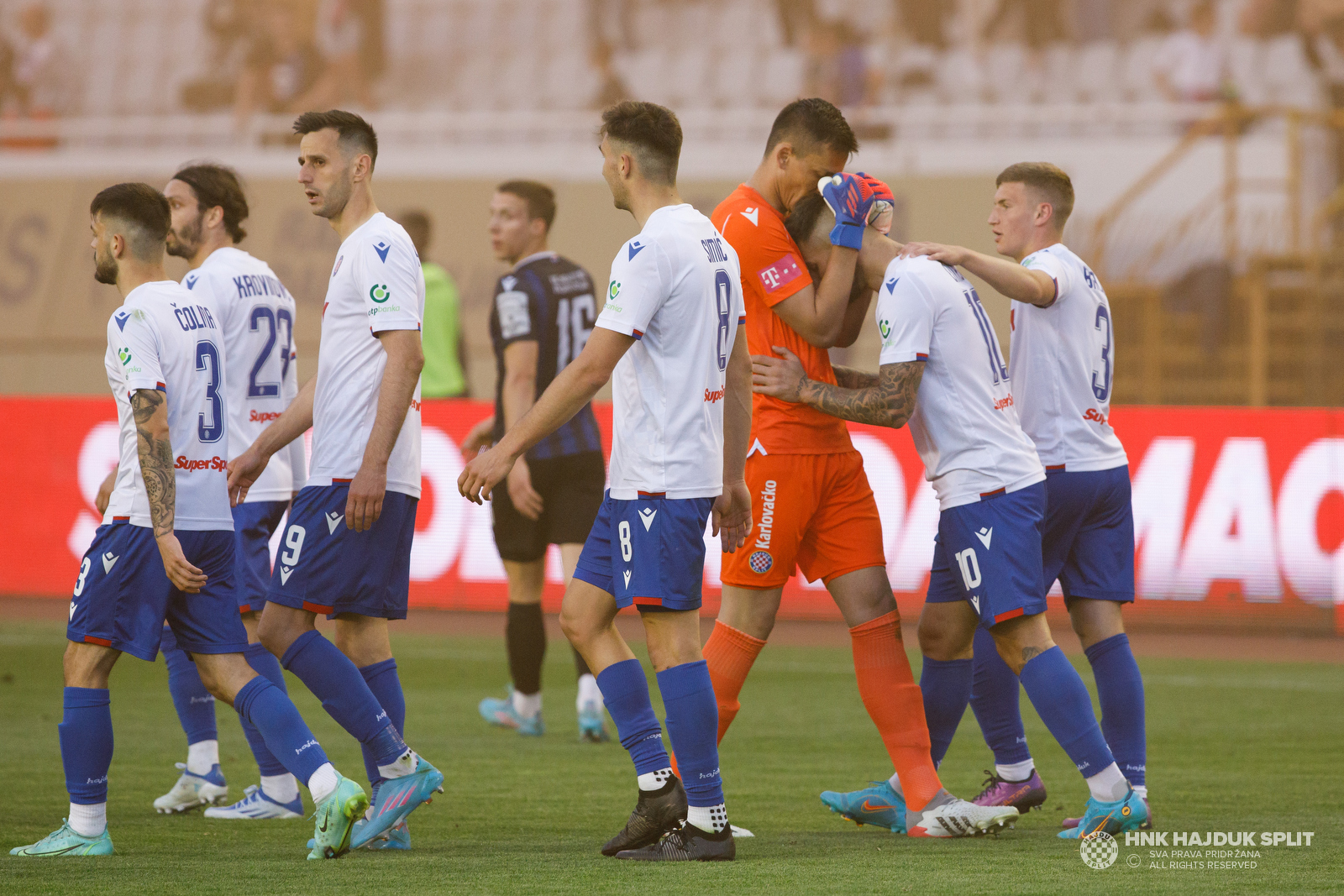 Jersey Macron Hajduk Split Away Jersey 2023-2024 Red-Blue - Fútbol Emotion