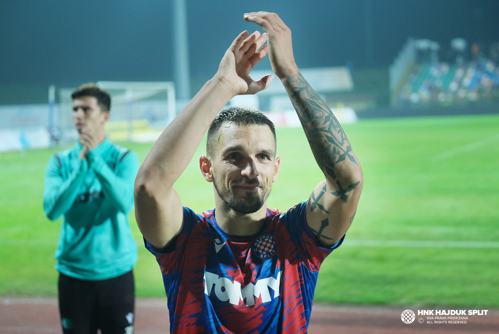 HNK Hajduk Split on X: Kraj prvog dijela na Poljudu: Hajduk - Gorica 1:0.  Ajmo Bijeli! 💪💪💪❤️💙 #samohajduk  / X