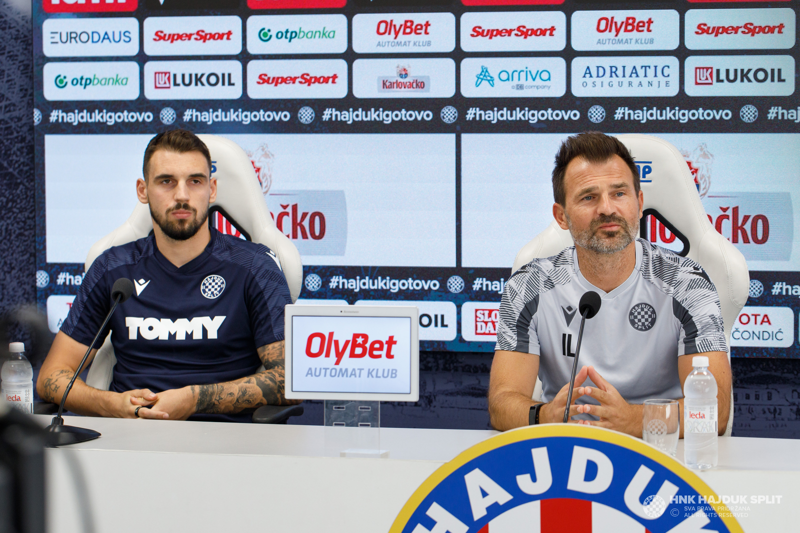 Konferencija za medije uoči utakmice Hajduk - PAOK