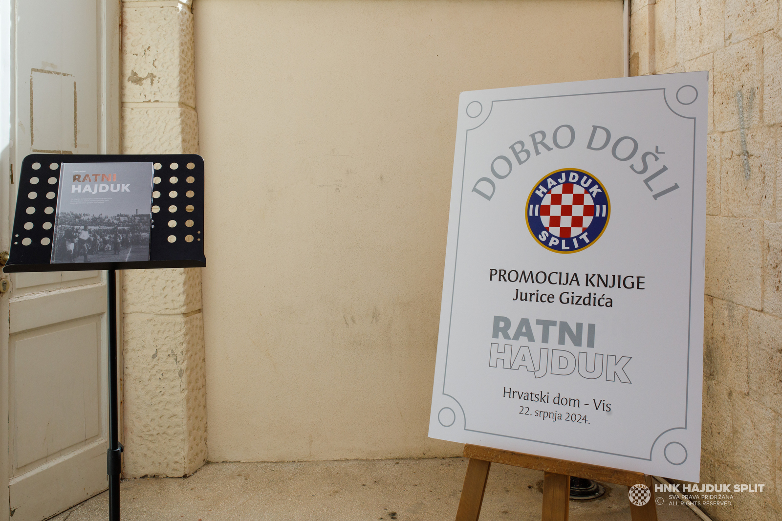 Predstavljanje knjige "Ratni Hajduk" u Hrvatskom domu u Visu