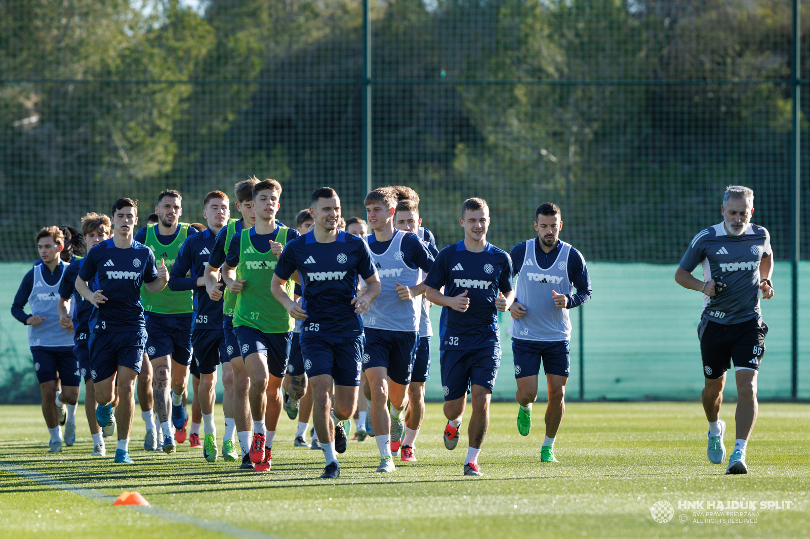 Regeneracijski trening nakon prve utakmice u Španjolskoj