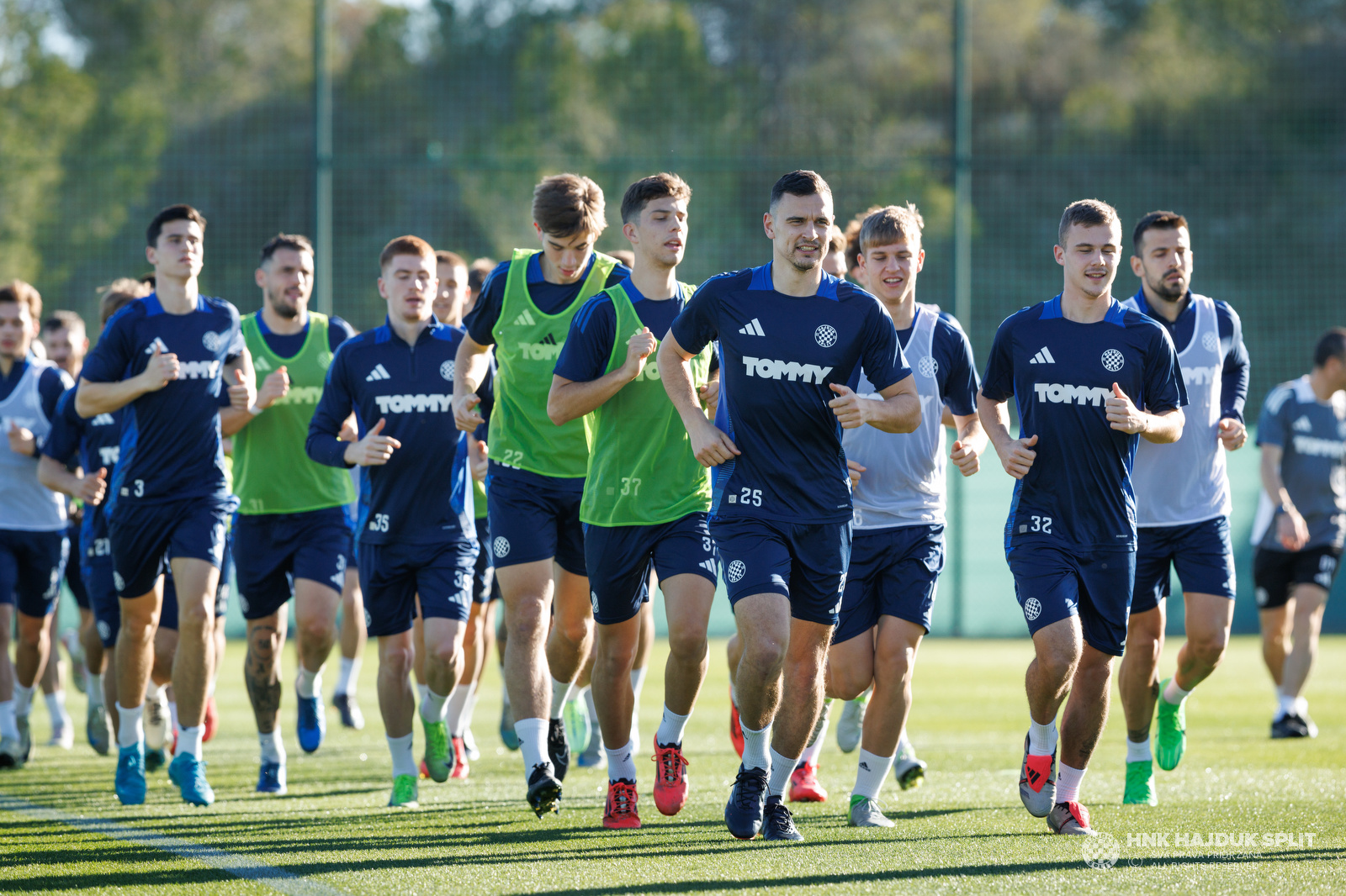 Regeneracijski trening nakon prve utakmice u Španjolskoj