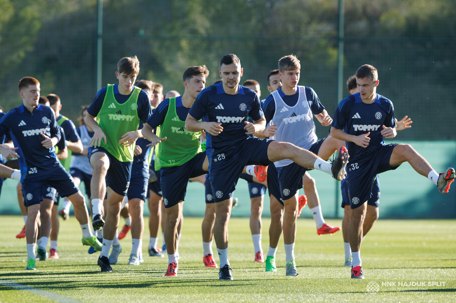 Regeneracijski trening nakon prve utakmice u Španjolskoj