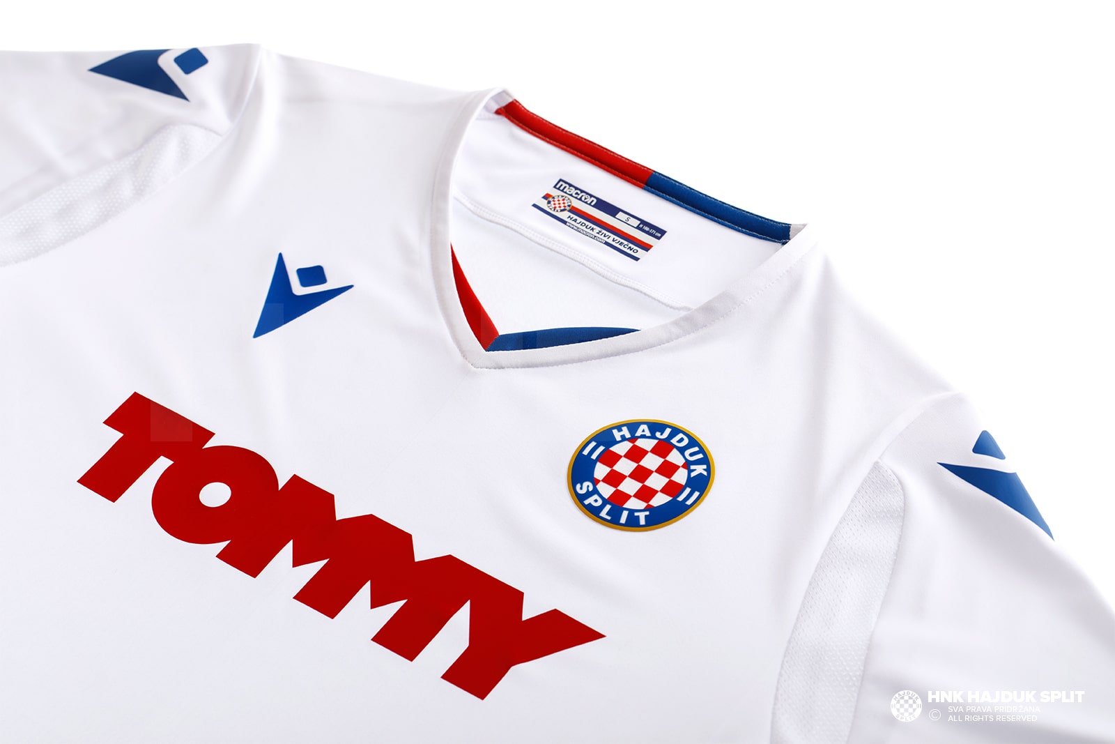Hajduk Split Jersey 2016 Home MEDIUM Shirt Macron ig93