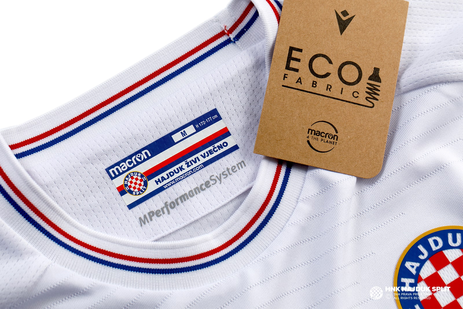 Hajduk Split 23/24 Authentic Home Jersey by Macron