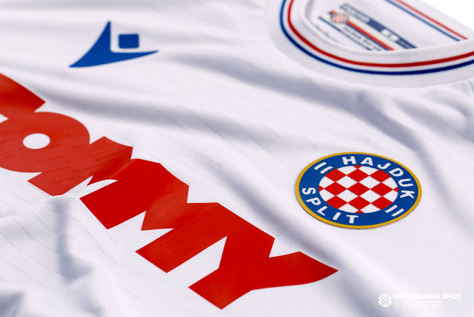 XXL Macron Hajduk Split Home Short blau Hajduk Fußballhose Turnhose Kroatien M 
