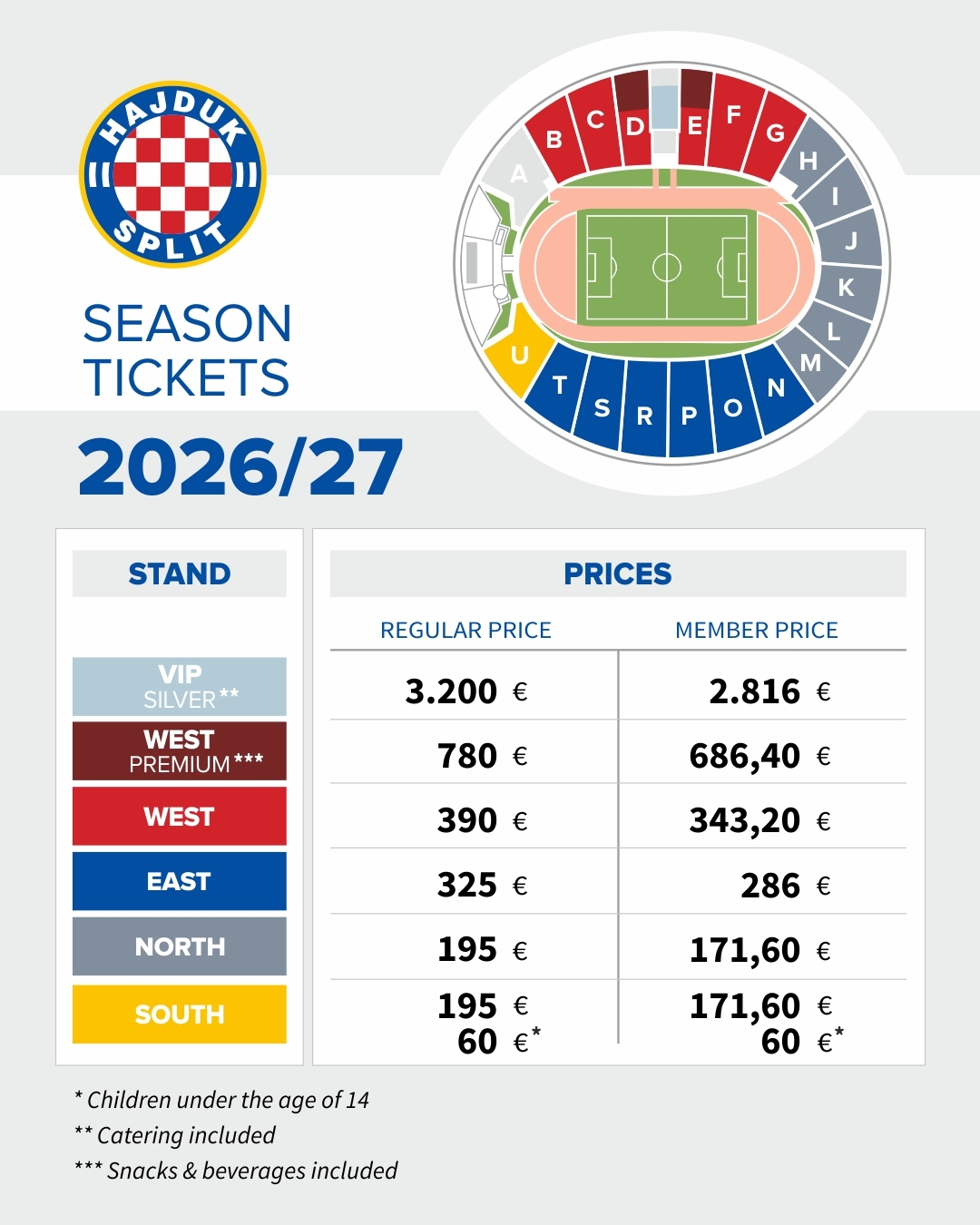 Hajduk Season Tickets