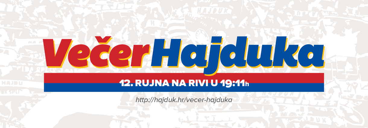 U četvrtak u 19:11 sati "Večer Hajduka" na splitskoj rivi