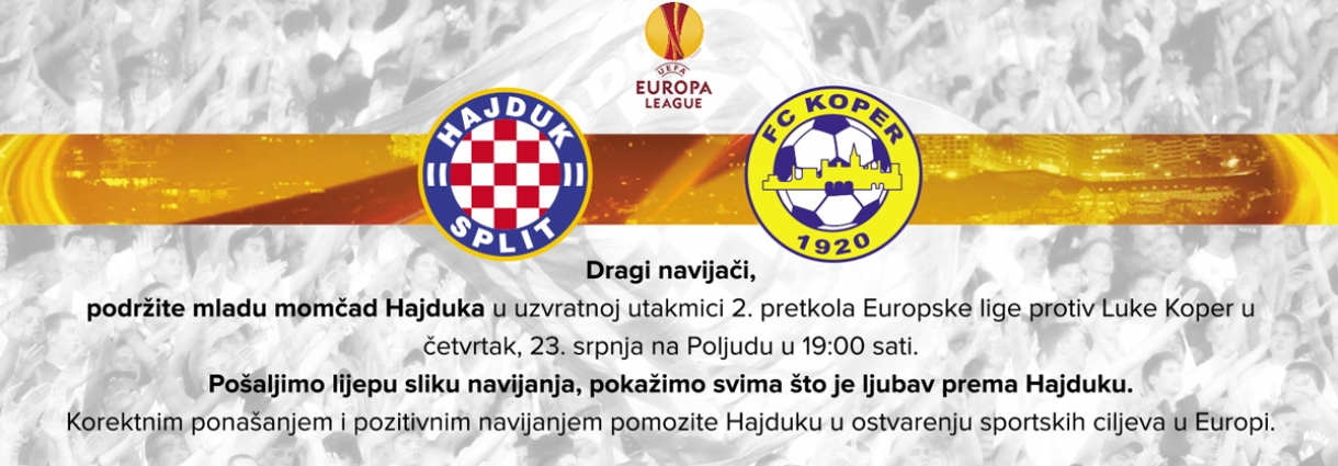 Dear fans, be fair and positive, and help Hajduk