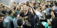 See how fans greeted Hajduk at Split Airport