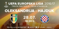 Europska liga: Hajduk protiv Oleksandrije od 18:30 sati
