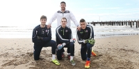 Atraktivan vratarski trening na plaži u Beleku
