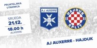 Prijateljska utakmica: Hajduk 21. prosinca gostuje kod Auxerrea u Francuskoj