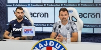 Trener Ivan Leko i Zvonimir Šarlija uoči utakmice Hajduk - PAOK