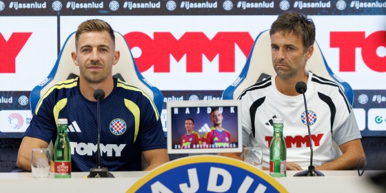 Trener Garcia i Dario Melnjak uoči utakmice s Pafosom