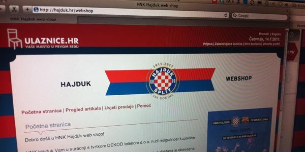 Otvoren Hajduk webshop!