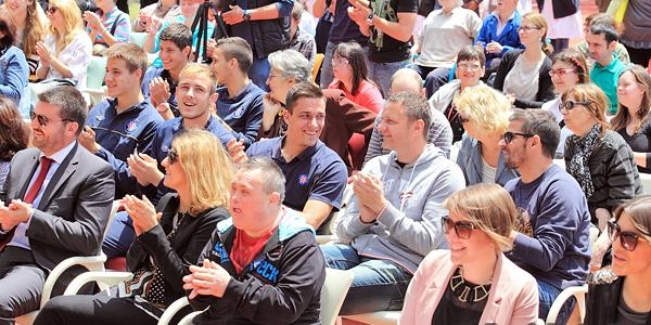 Hajdukovci na otvaranju igrališta Centra Juraj Bonači