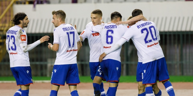 Hajduk s tri gola Gorici na Poljudu potvrdio jesenski naslov 