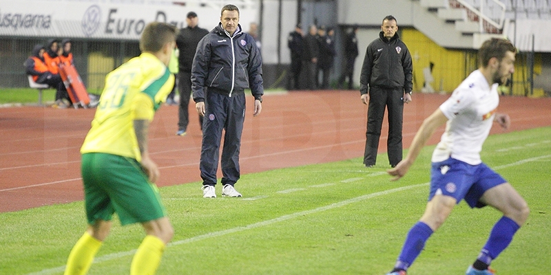 Hari Vukas nakon dvoboja Hajduka i Istre 1961