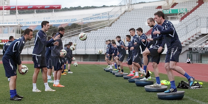 Hajdukovci trenirali na glavnom igralištu stadiona u Poljudu