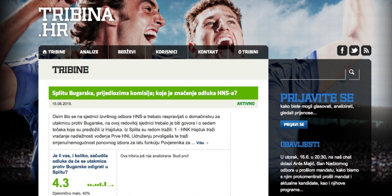 Na tribini.hr večeras tema o Hajduku