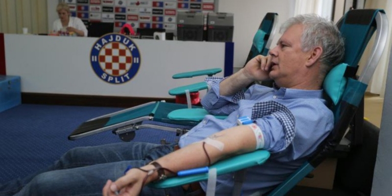 Hajduk u akciji darivanja krvi u srijedu od 9 do 12 sati