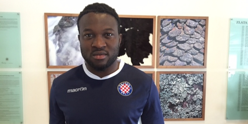 Franck Ohandza Zoa of Cameroon on his first practice