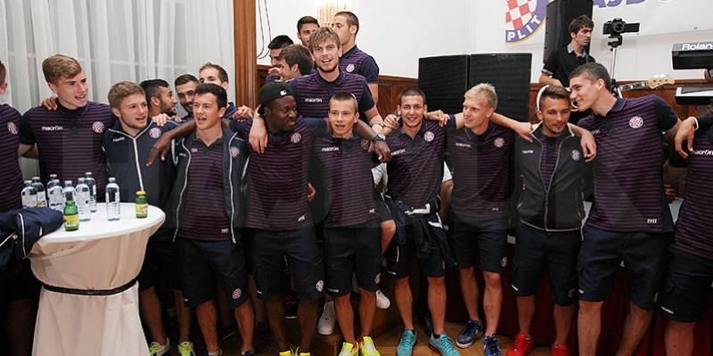 Hajduk first team at the White Night in Steyr