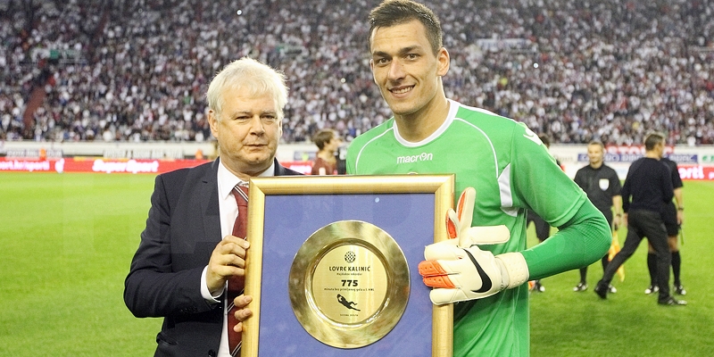 Lovri Kaliniću klupska plaketa za rekordni niz u HNL-u
