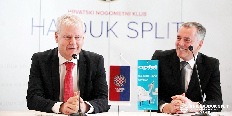 Novi-stari sponzor tvrtka Apfel, čiji su svi zaposlenici članovi Hajduka