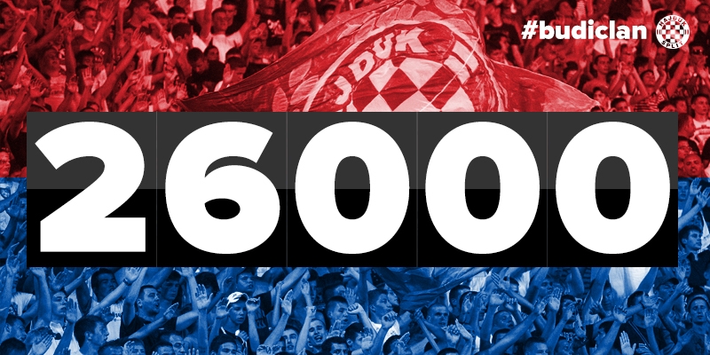 Hajduk has 26 000 members!