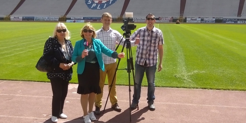 Ekipa ukrajinske televizije na Poljudu