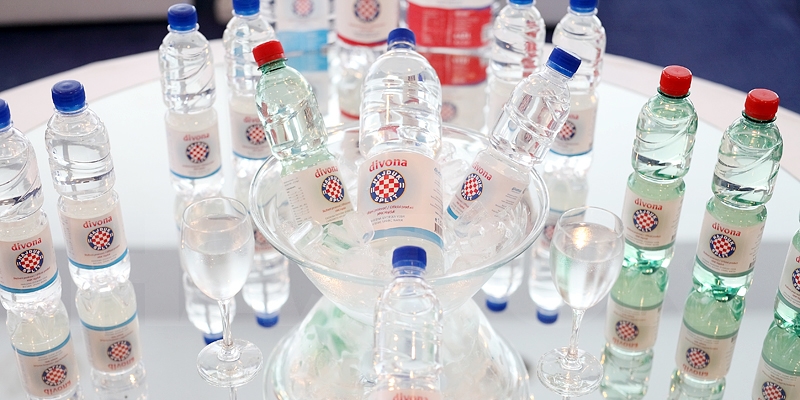 New Hajduk's co-branding partnership - natural spring water Divona