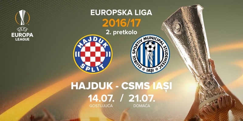 Hajduk protiv rumunjskog Iasija u 2. pretkolu Europske lige
