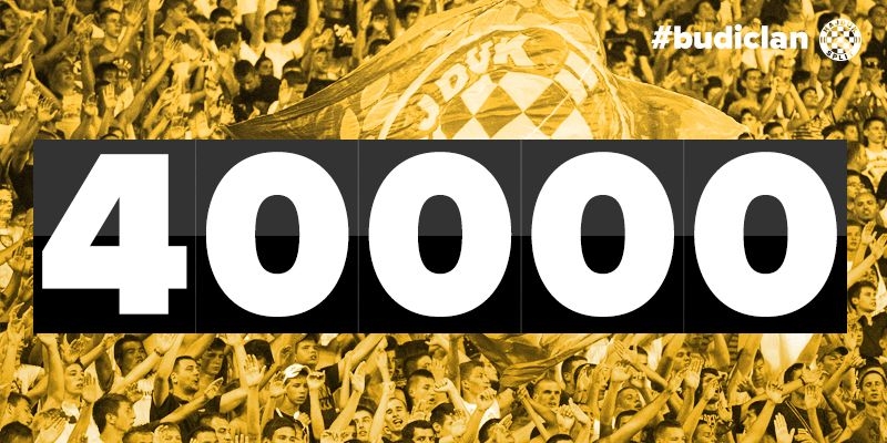 Hajduk dosegao brojku od nevjerojatnih 40.000 članova!