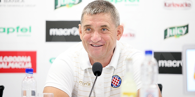 Coach Pusnik after a big win over Cibalia